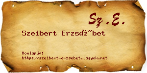 Szeibert Erzsébet névjegykártya