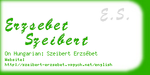 erzsebet szeibert business card