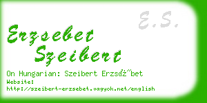 erzsebet szeibert business card